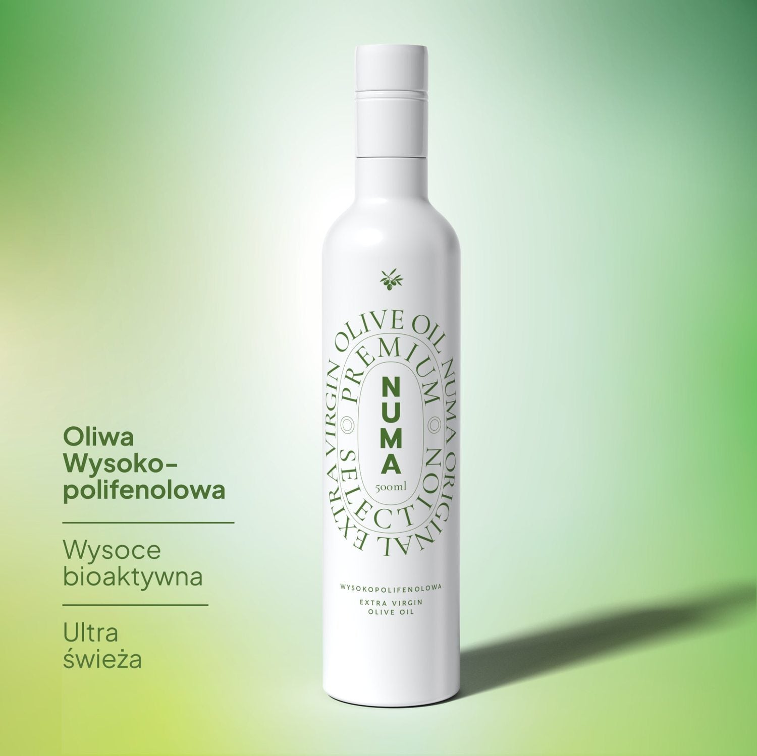 Wysokopolifenolowa Oliwa Extra Virgin (500ml)